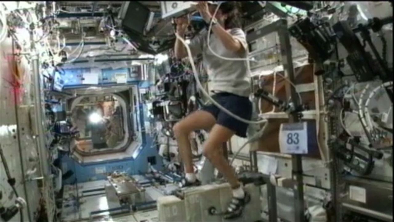 suni williams space station exercise