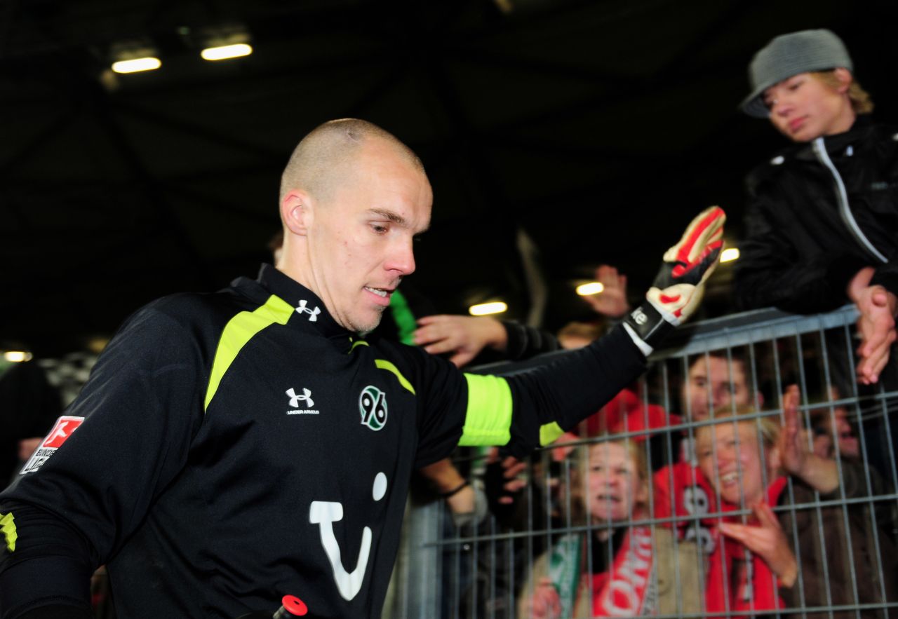 In 2009, Robert Enke was first-choice goalkeeper for the German national football team, enjoying a successful club spell with Hannover. But in November of that year, he took his own life by stepping in front of train. The 32-year-old had been battling depression for the majority of his career and the story of his struggle is told movingly in Ronald Reng's acclaimed biography "A life too short: The tragedy of Robert Enke".