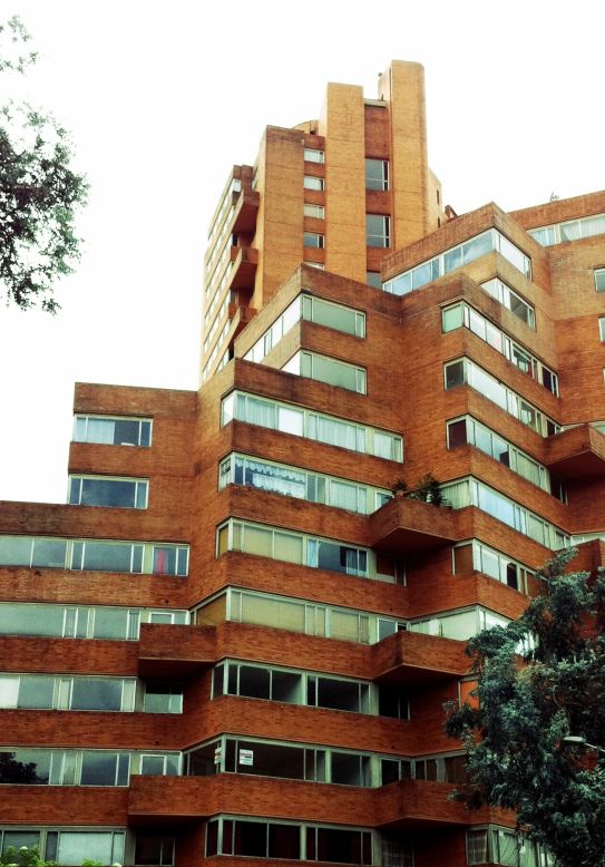 Diego Soto Madrinan commends architect Rogelio Salmona for his design for the Residencias El Parque in Bogota, Colombia. "I love the amazing geometry with the simple use of brick for this building," Madrinan says. 