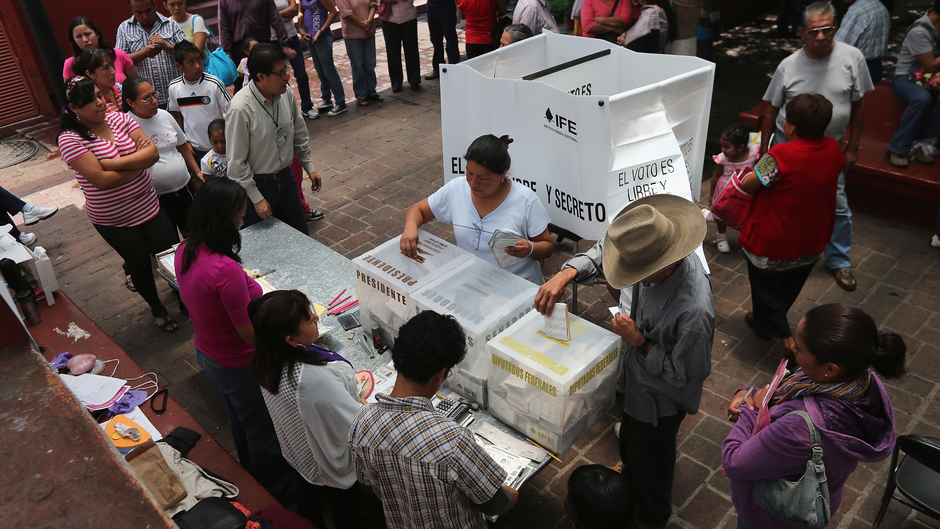 Mexicans casting their ballots on July 1 to vote for the country's next president.