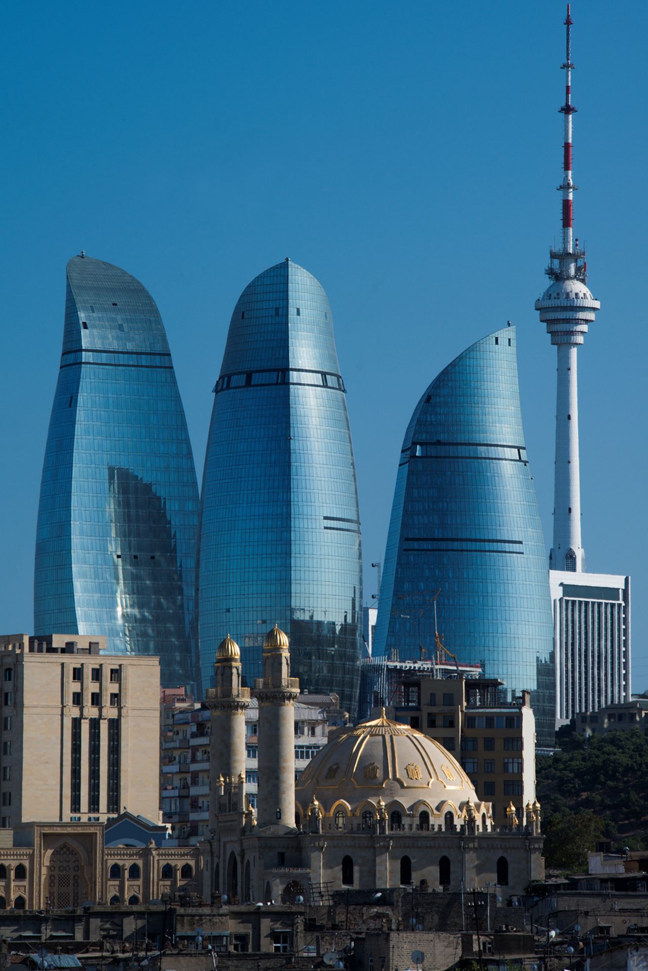 The new Flame Towers in Baku, Azerbaijan, designed by HOK International, were instantly popular, but posed several challenges to their makers.