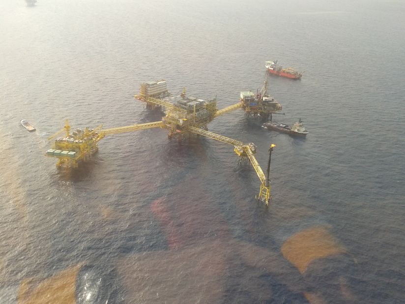 One of the massive Supergiants still operating off Mexico in what is currently Mexico's most productive oil field.