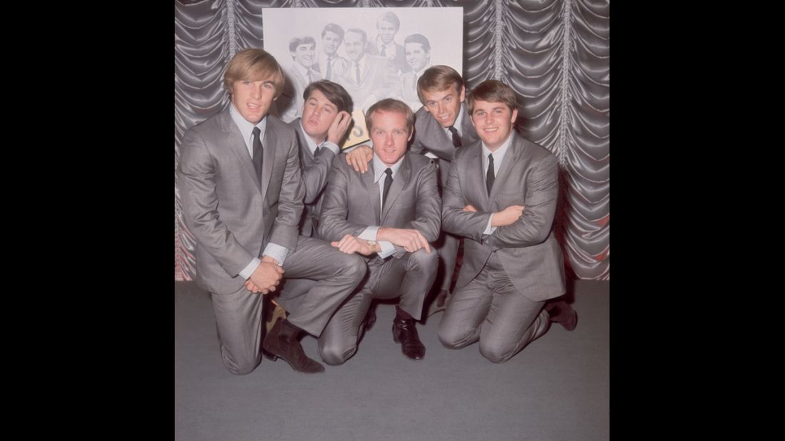 The Beach Boys pose for a photo in 1964.
