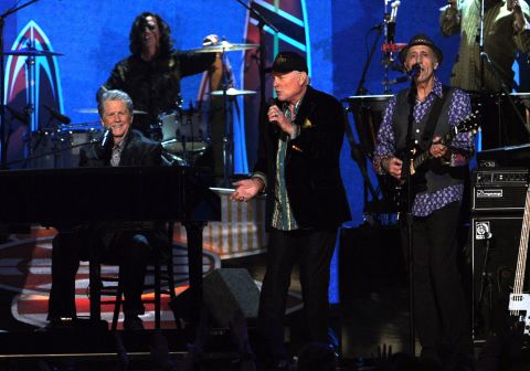 The Beach Boys perform at the 54th Annual Grammy Awards held at Staples Center in February 2012 in Los Angeles. 