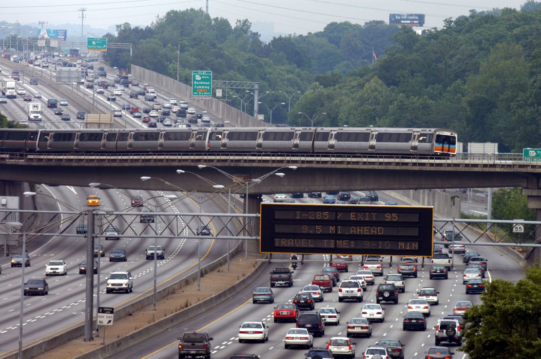 Altanta traffic is bad.
