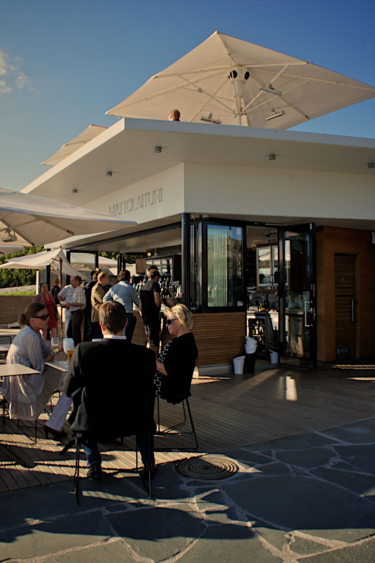 This <a href="http://www.mattolaituri.com/" target="_blank" target="_blank">cafe</a> has become one of the most popular spots along the seafront for a coffee break and for drinks on warm summer evenings. It opened last year and embodies the innovative attitude of the new city planning department.