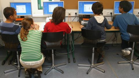 Education kids at computers