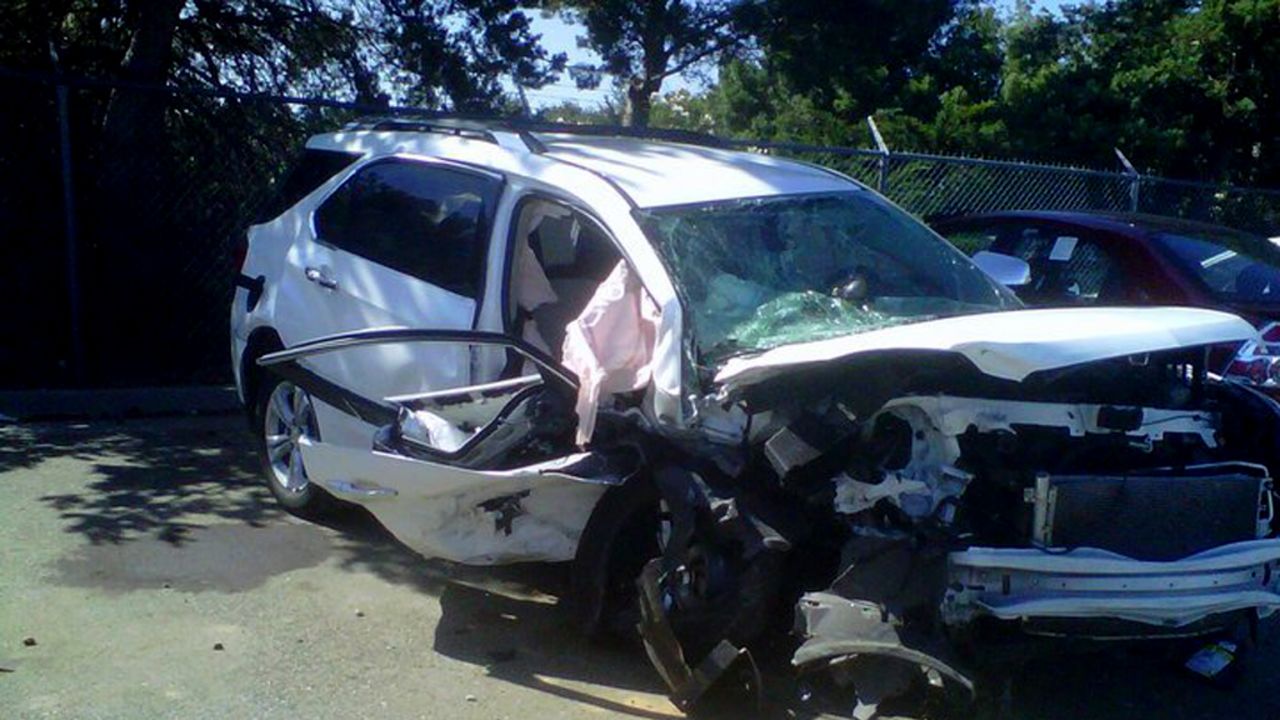 A near-fatal car accident left Hunter with a fractured spine, lacerated liver and colon, and 10 broken toes.