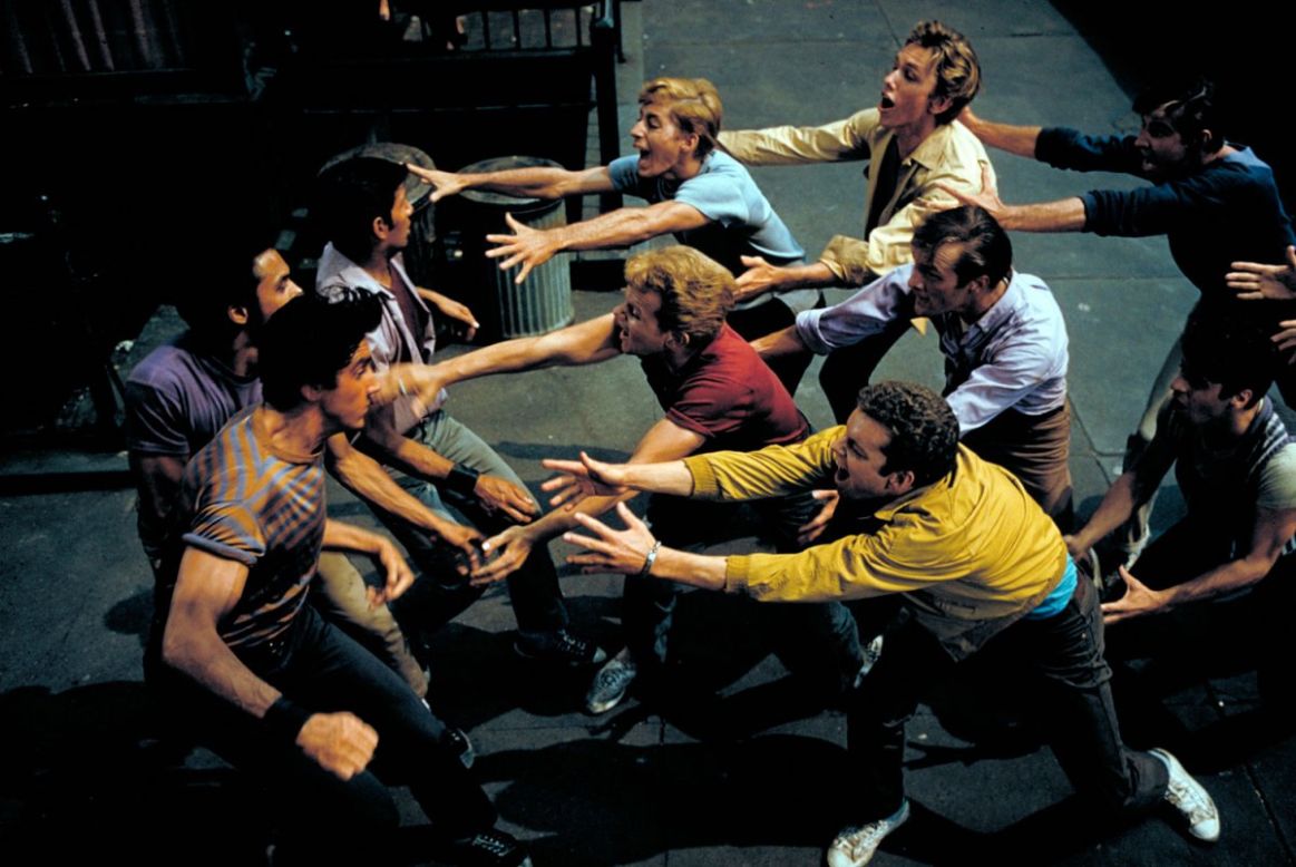A scene from the set of the 1961 movie, "West Side Story." <a href="http://life.time.com/culture/west-side-story-photos-from-the-set-of-a-hollywood-classic/#1" target="_blank" target="_blank">See the full gallery on LIFE.</a>