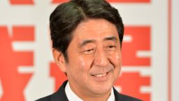 Japan's Shinzo Abe promised to run a "no-side" leadership uniting the LDP's rival groups