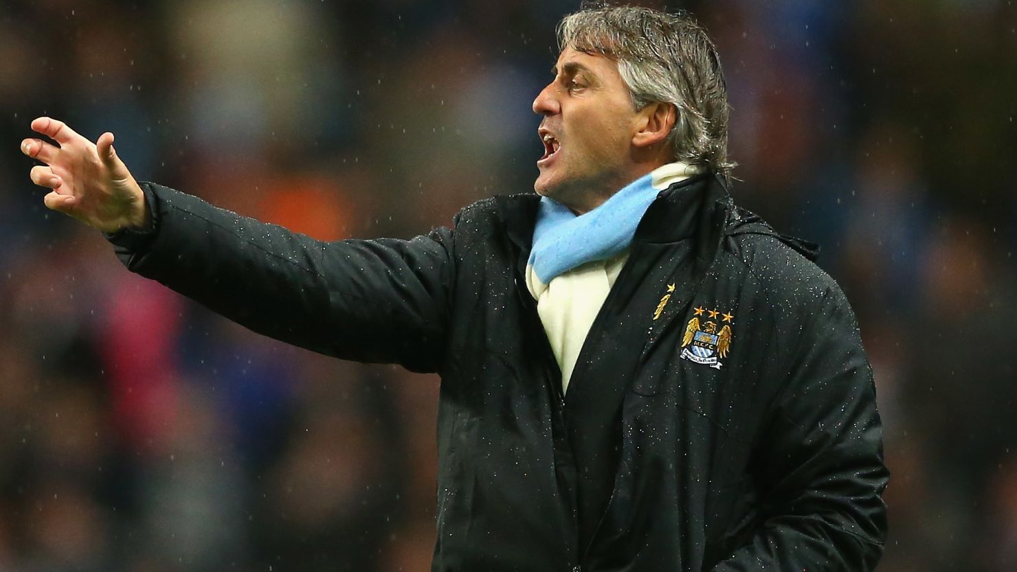 Roberto Mancini was left frustrated as Manchester City were eliminated from the League Cup.