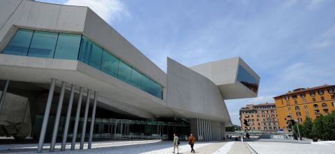 Continuing the coverage of <a href="http://edition.cnn.com/SPECIALS/greatbuildings/">"Great Buildings" </a>on CNN, Zaha Hadid names her favorite pieces of architecture. Her most cherished commision is the <a href="http://www.fondazionemaxxi.it/?lang=en" target="_blank" target="_blank">National Museum of XXI Century Arts in Rome</a>, completed in 2009, known as the MAXXI. "I like that period of [my] work," she says.