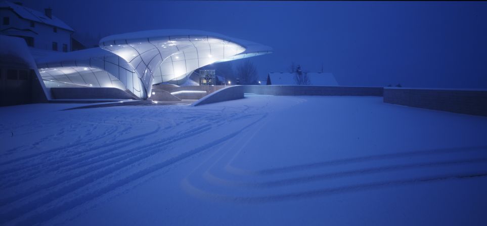 Fluidity has always characterized Hadid's style, as seen in this cable railway station in Innsbruck, Austria, completed in 2007. But, she says, her buildings do change. "In the earlier period, every project was different from the one before, although we learnt from our own repertoire. We were always trying to reinvent the language, but now we just try to perfect it."