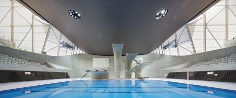 Hadid won international acclaim for the Aquatics Centre she designed for the 2012 Summer Olympics in London.