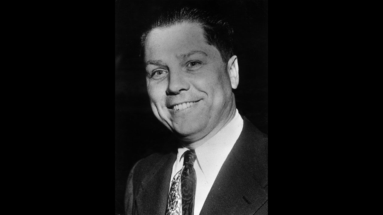 Nearly 40 years after his disappearance, former Teamsters boss Jimmy Hoffa, pictured circa 1955, remains among America's most famous missing persons. Authorities have been searching for the once powerful union boss since he vanished in 1975.