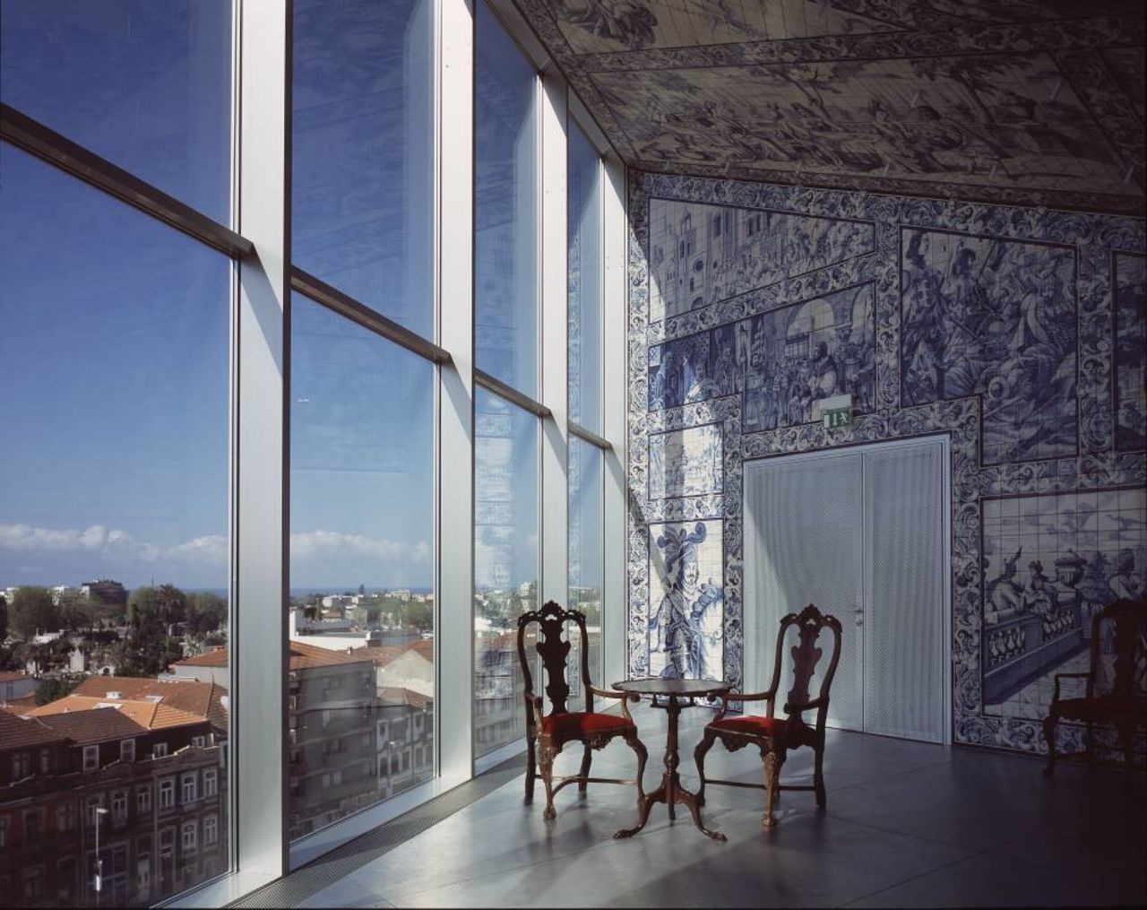 The concert hall's interiors include traditional Portuguese tiling ...