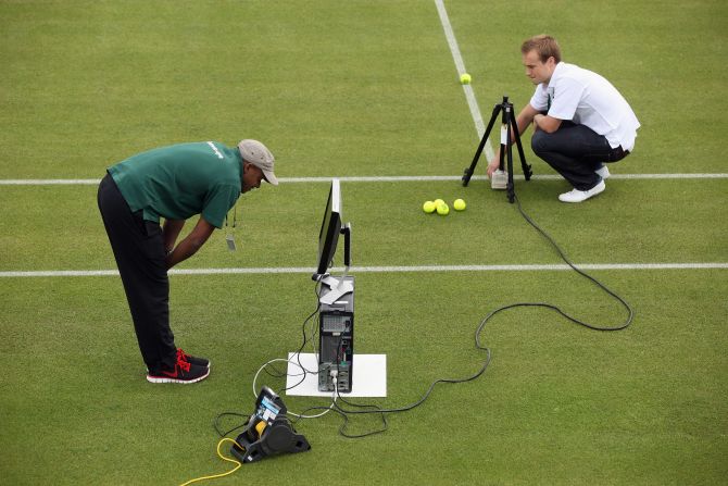 Hawk-Eye is an instant replay system used to determine whether the ball is in or out.