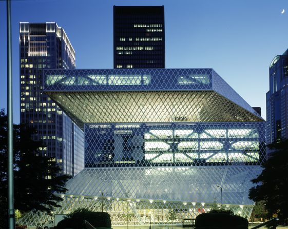 Koolhaas' design for <a href="index.php?page=&url=http%3A%2F%2Fwww.archdaily.com%2F11651%2Fseattle-central-library-oma-lmn%2F" target="_blank">Seattle Central Library,</a> completed in 2004, was among the first of his public commissions to be internationally acclaimed.