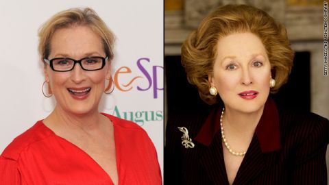 Meryl Streep won an Oscar for her portrayal of British Prime Minister Margaret Thatcher in 2011's "The Iron Lady," and so did members of her makeup team. They told <a href="http://insidemovies.ew.com/2012/02/24/the-iron-lady-makeup-oscars-behind-the-scenes/" target="_blank" target="_blank">Entertainment Weekly</a> they pulled it off by working around Streep's natural facial elements.