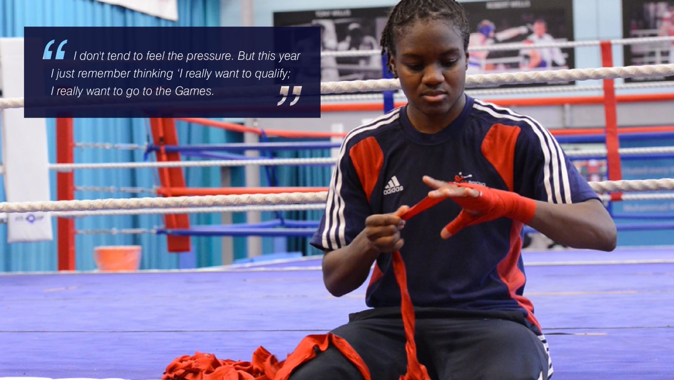Nicola Adams: "I don't tend to feel the pressure. But this year I just remember thinking I really want to qualify. I really want to go to the Games." 