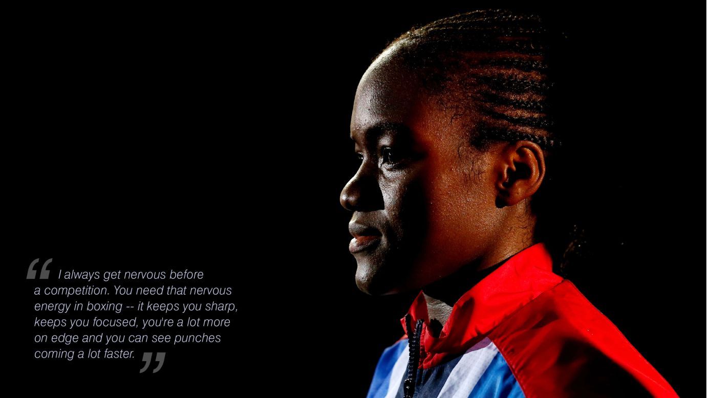 Nicola Adams: "I always get nervous before a competition. You need that nervous energy in boxing -- it keeps you sharp, keeps you focused, you're a lot more on edge and you can see punches coming a lot faster."