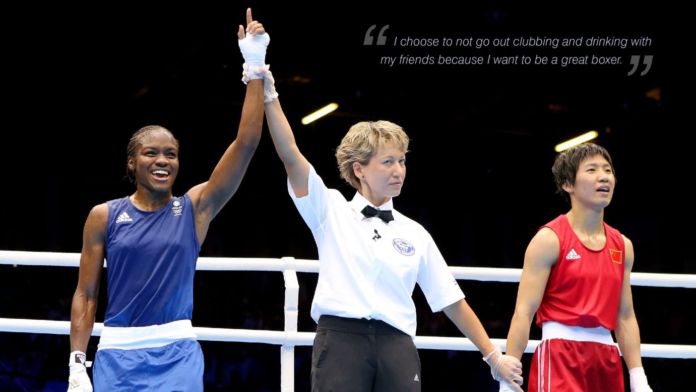 Nicola Adams: "I chose to not go out clubbing and drinking with my friends because I want to be a great boxer."