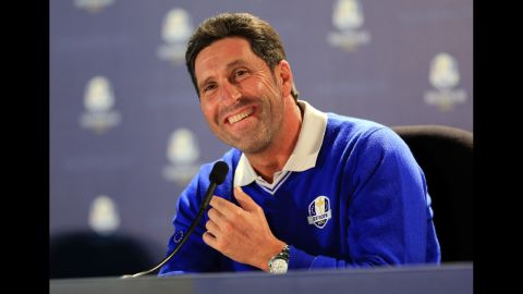 Jose Maria Olazabal serves as captain of the European team for this year's Cup.