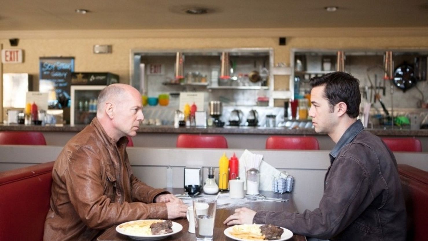 Bruce Willis plays Joseph Gordon-Levitt's future self in  "Looper."