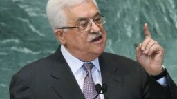 Mahmoud Abbas, President of the Palestinian Authority, addresses the United Nations General Assembly on September 27, 2012 in New York City. The 67th annual event gathers more than 100 heads of state and government for high level meetings on nuclear safety, regional conflicts, health and nutrition and environment issues