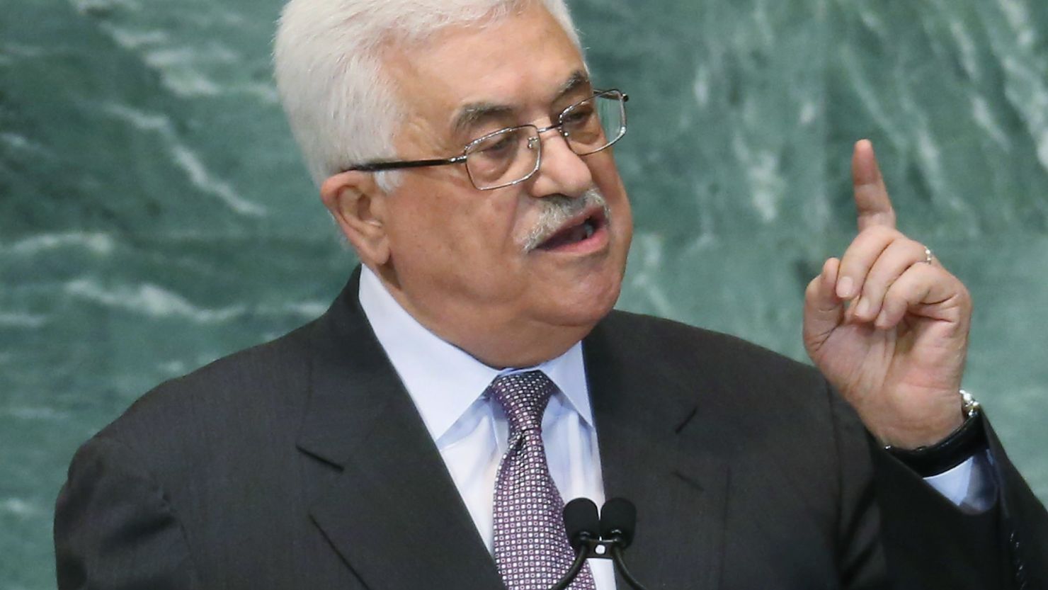 Mahmoud Abbas, president of the Palestinian Authority, is asking the U.N. General Assembly for nonmember state status.