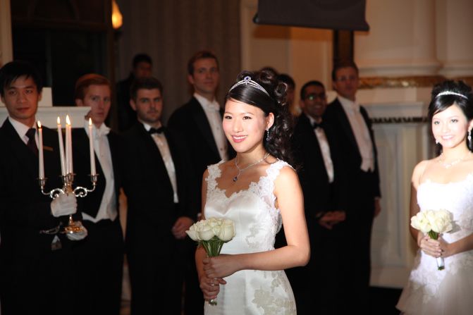 Debutante Jen Hau from Taiwan, 22, is the daughter of Lung-bin Hau, current Mayor of Taipei. She attended the Shanghai International Debutante Ball in Shanghai in January this year.