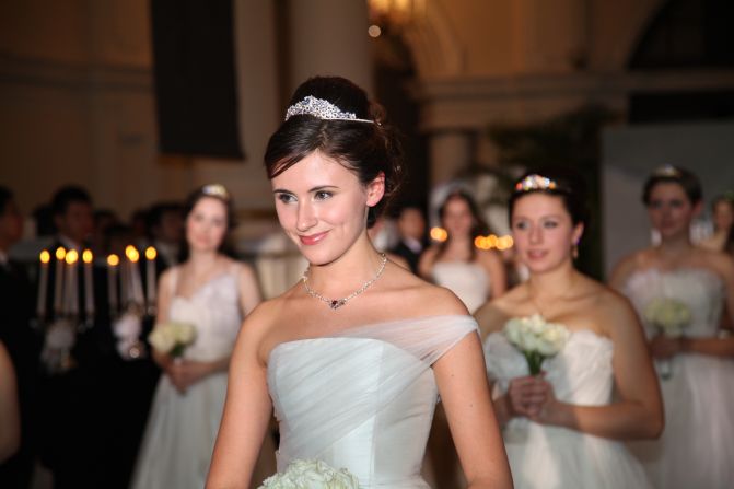 Larissa Scotting, 17, from Fulham in West London, was chosen as the Debutante of the Year at the Shanghai ball. Image courtesy of Shanghai International Debutante Ball.