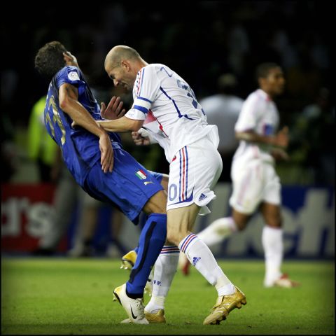 The headbutt, which occured in the second half of extra-time, stunned the football world. Zidane scored from the penalty spot to give France a 1-0 lead, before Materazzi equalized. After 120 minutes of play and with the scores still level, the match went to penalties. Italy prevailed to win a third World Cup. The assault was the last action of Zidane's incredible career.