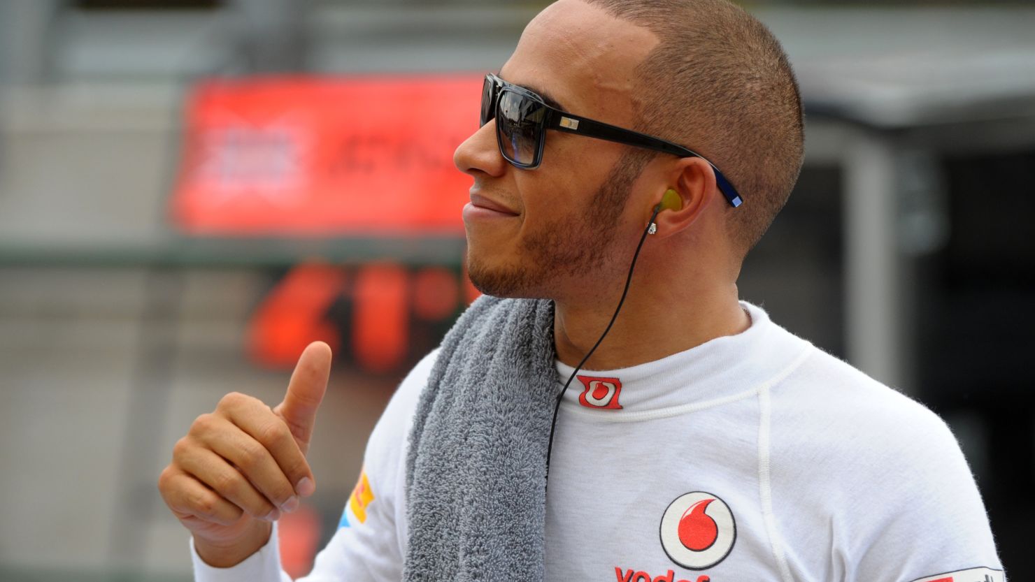 Lewis Hamilton is in confident mood after knocking the Red Bulls off pole in Abu Dhabi.