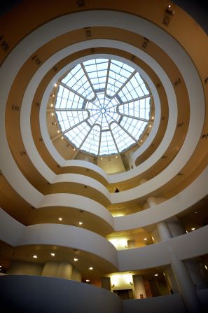 "Frank Lloyd Wright brought out this building that broke all conventional understandings of how a museum should operate," Romero says. 