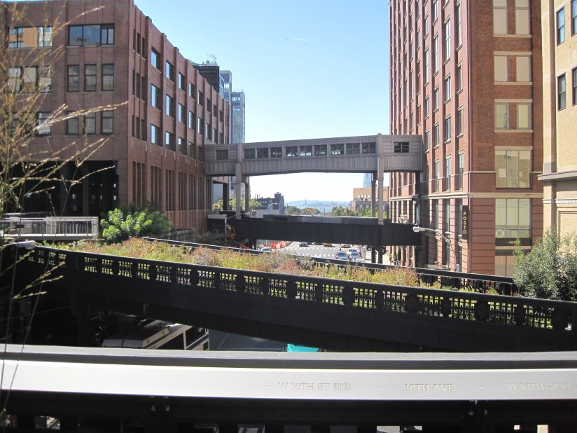The High Line is an elevated park in Manhattan, which opened in 2009 on what were once raised train tracks.