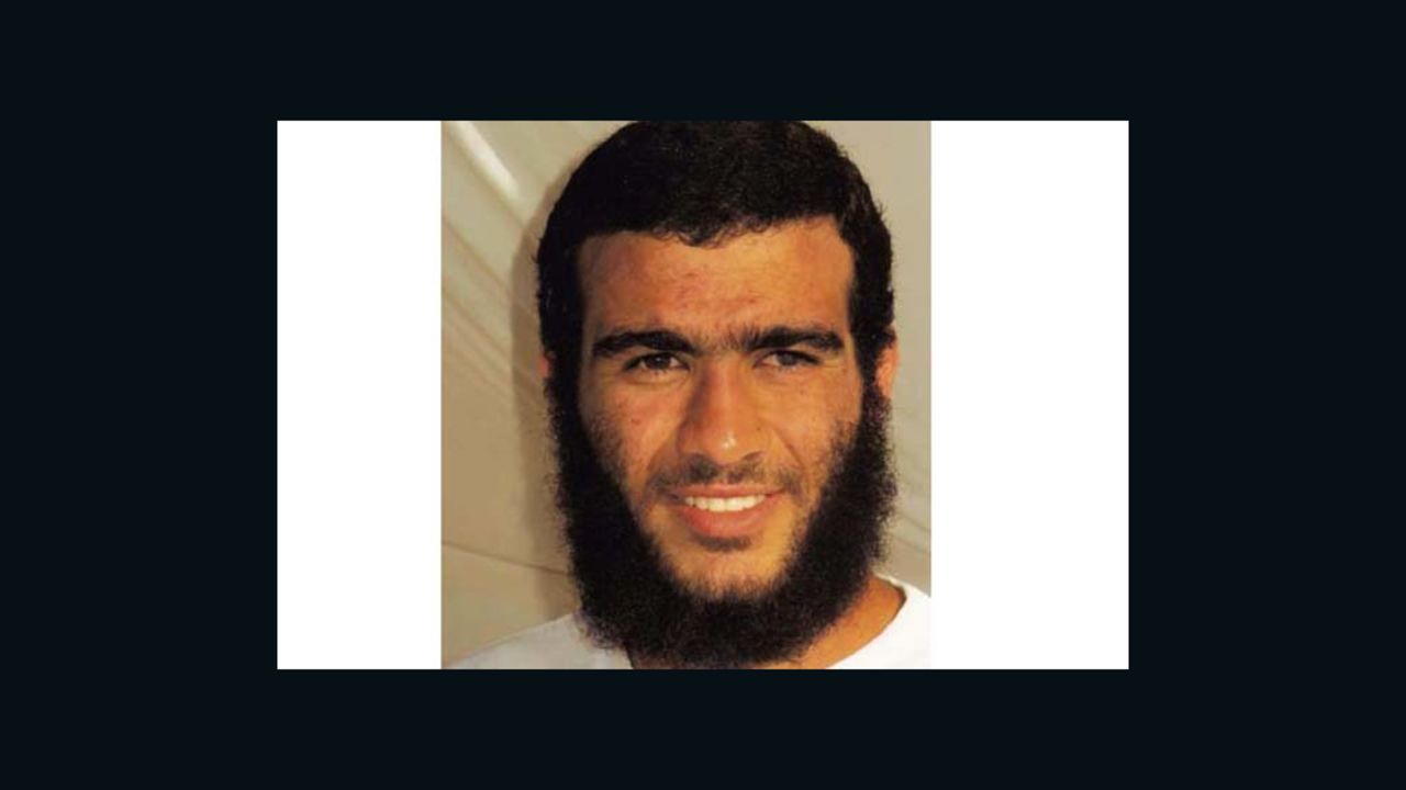 terrorism suspect Omar Khadr  
1) is the undated photo of young Omar Khadr. We don?t know exactly when it was taken but definitely before his 2002 capture in Afghanistan
2) the undated ICRC photo taken of Khadr at Gitmo. This picture has been in newspapers such as the Miami Herald.