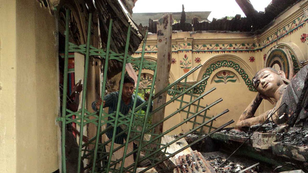 Rioters torched Buddhist temples and homes in Bangladesh over a Facebook photo deemed offensive to Islam.