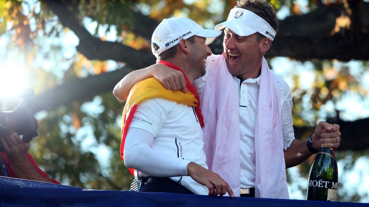 Poulter was Europe's main man in Medinah, winning all four of his matches as his team came back from 10-6 down to claim an unlikely victory.