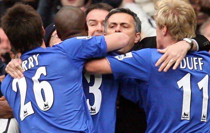 Mourinho led Chelsea to consecutive league titles in 2005 and 2006 after making the move from Porto following his Champions League triumph. He remains close to Blues owner Roman Abramovich despite his acrimonious departure.