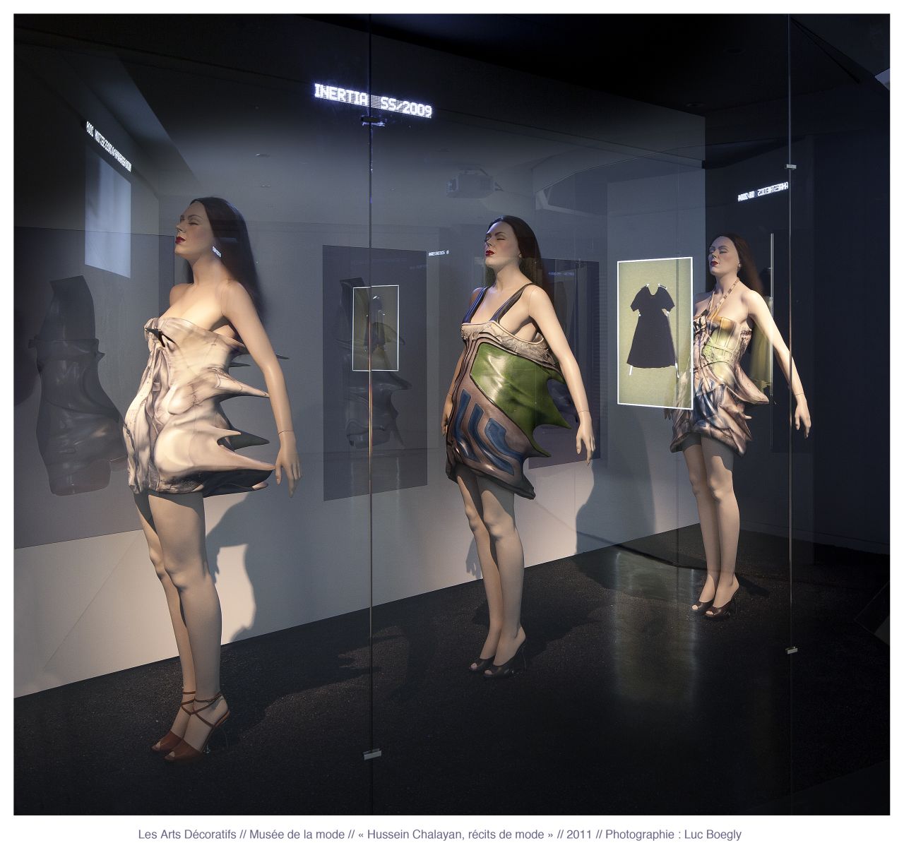 These experimental designs from Cyprus-born, British-trained designer Hussein Chalayan were featured in 2011's "Fashion Narratives" solo exhibition. 