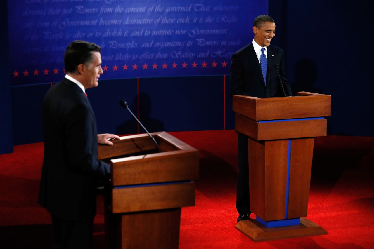 Obama and Mitt Romney clashed over the economy on Wednesday.