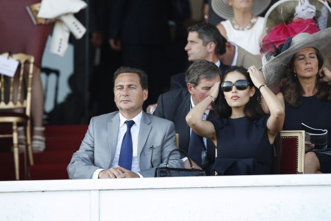 France's Industry Minister Eric Besson and wife Yasmine Tordjman also brought glamor to the stands in 2011. Politicians are a common sight at Longchamp, with many owning race horses.
