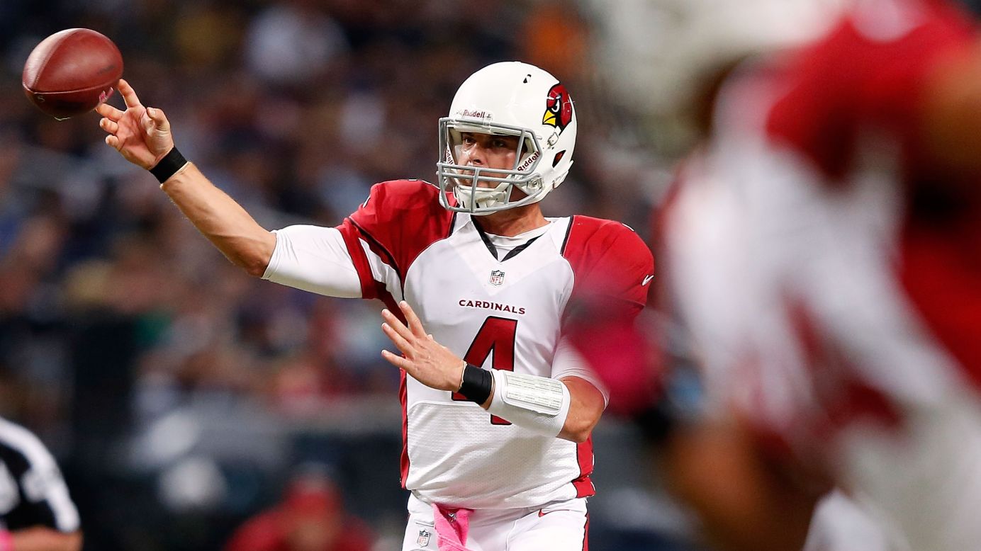 Quarterback Kevin Kolb of the Arizona Cardinals passes during Thursday's game against the St. Louis Rams.