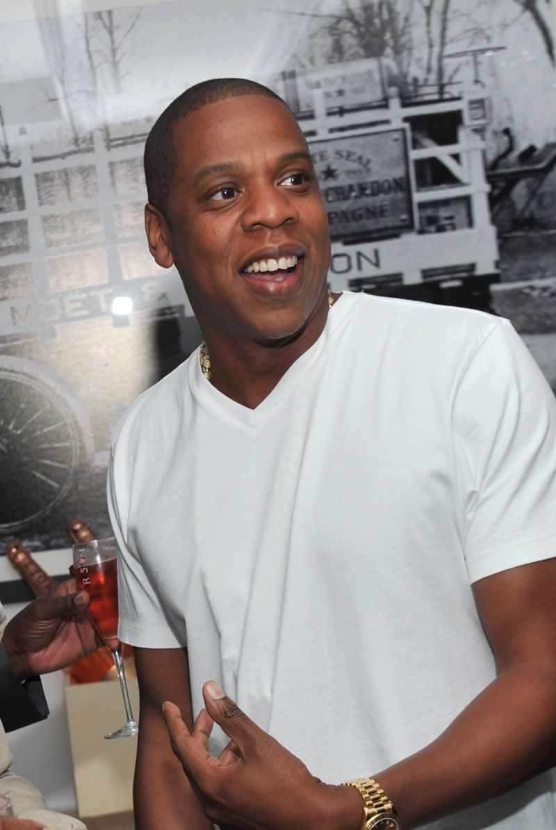 Jay Z photographed as he attended the opening of a Cartier store