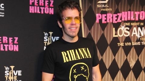 Perez Hilton arrives at Perez Hilton's One Night In LA Benefiting VH1 in Los Angeles, California in September 2012.