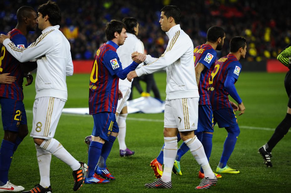 "El Clasico" also brings together the best two players on the planet. Cristiano Ronaldo of Real Madrid, right, has started the season in fine form and scored a hat-trick in Wednesday's European Champions League defeat of Ajax. But it is Barca's Lionel Messi who is revered by many as the finest player in the world. The Argentine has won the FIFA World Player of the Year award in each of the last three seasons.