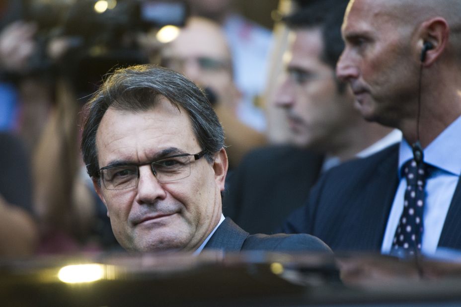 The president of semi-autonomous Catalonia is Artur Mas.He has been accused of using the debt crisis engulfing Spain as a way of garnering more support for the independence movement. 