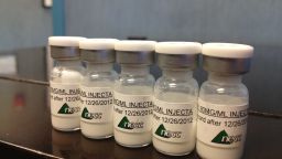 Bottles containing the injectable steroids, distributed by the New England Compounding Center (NECC), suspected in causing a meningitis outbreak.