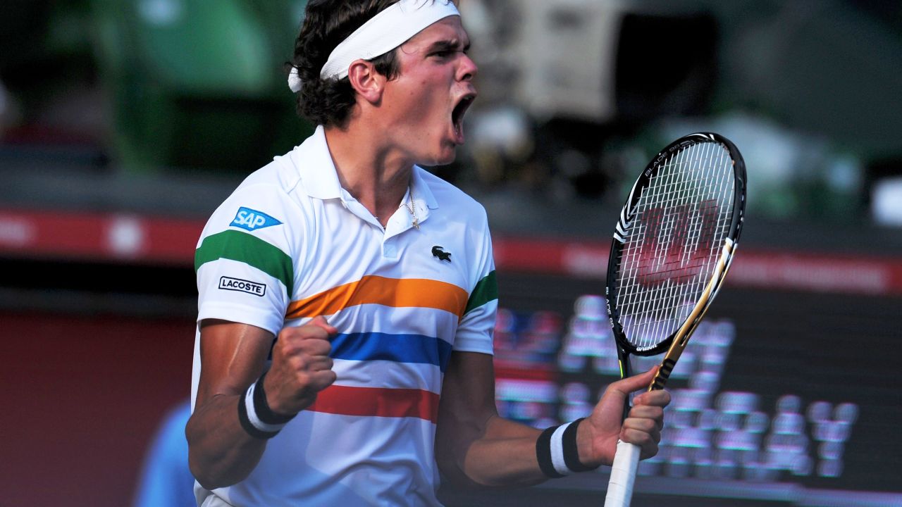 Milos Raonic savors his upset victory over Andy Murray at the Japan Open.